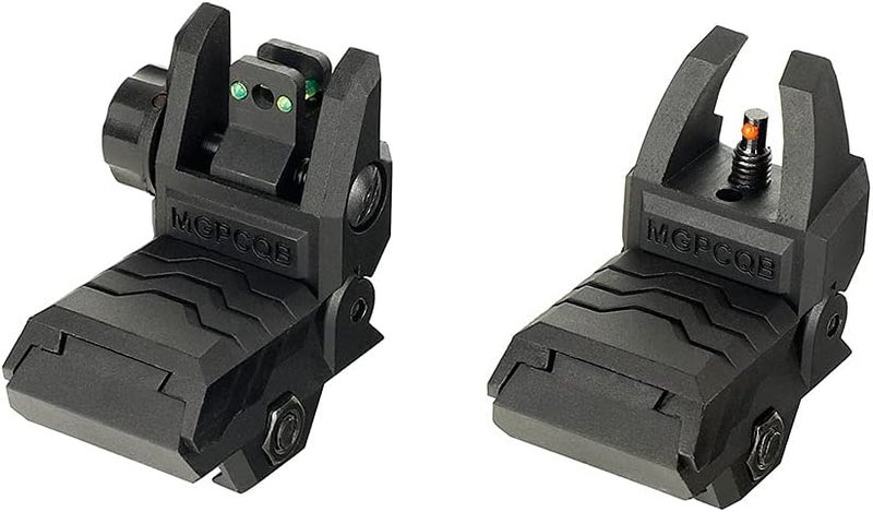 ohhunt Fiber Optic Sights Foldable Flip Up Sights Back up Sight Polymer Fiber A15 - Image 1